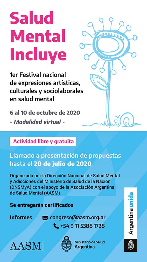 1° Festival Nacional de expresiones artísticas, culturales y sociolaborales en salud mental
